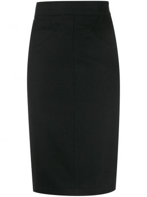 Falda ajustada de cintura alta Alaïa Pre-owned negro