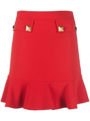 Peplum mini skjørt Elisabetta Franchi rød