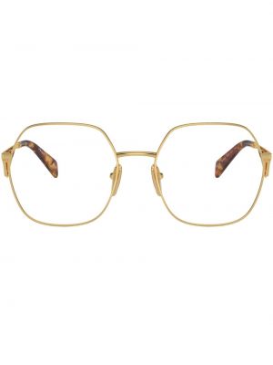 Occhiali oversize Prada Eyewear oro