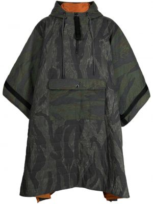 Gesteppter poncho mit kapuze mit camouflage-print Mostly Heard Rarely Seen