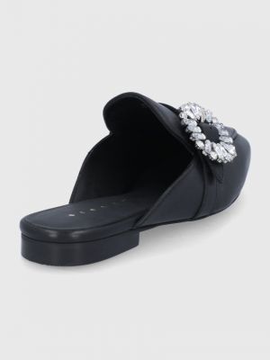 Sandale din piele Sisley negru