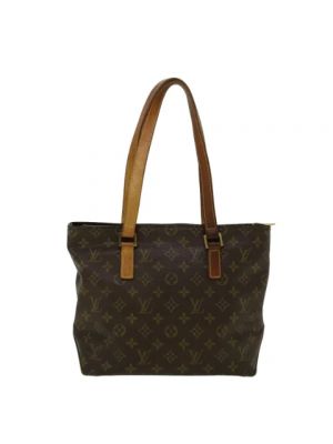 Leder shopper handtasche Louis Vuitton Vintage braun