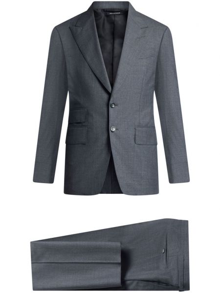 Вълнен костюм Tom Ford сиво