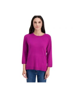 Jersey de tela jersey de cuello redondo Marella violeta
