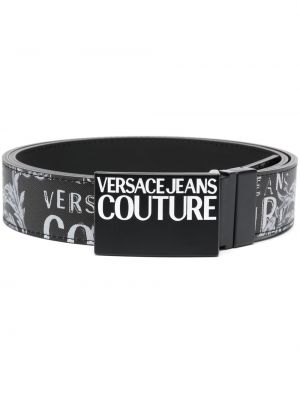 Кожаный колан с принт с катарама Versace Jeans Couture