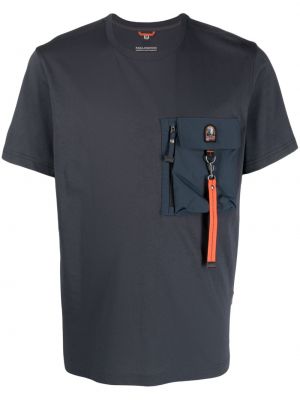 Kokvilnas t-krekls ar rāvējslēdzēju ar kabatām Parajumpers