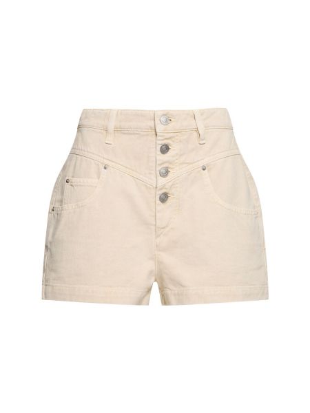 Pantalones cortos de cintura alta de algodón Marant Etoile