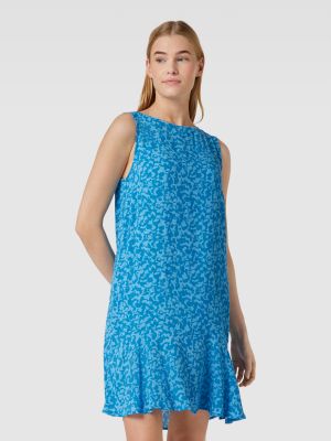 Sukienka mini z wiskozy Tom Tailor niebieska