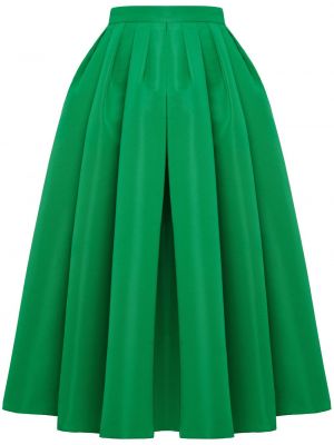 Plisované midi sukně Alexander Mcqueen zelené