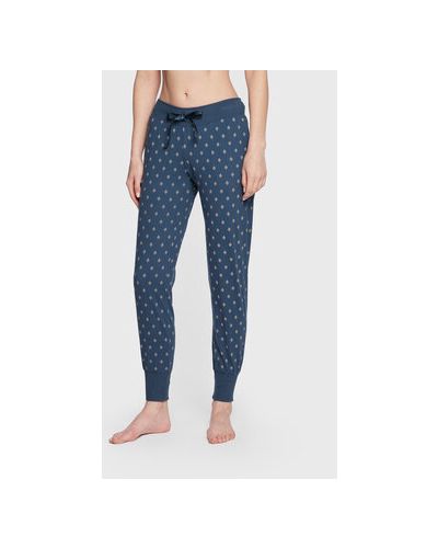 Triumph Pantaloni pijama Mix & Match 10209561 Albastru Regular Fit
