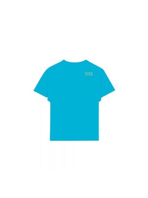 Haftowana koszulka Nina Ricci niebieska