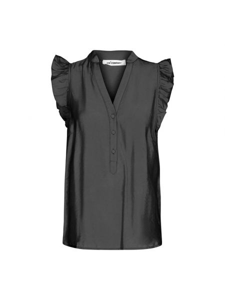 Bluse mit v-ausschnitt Co'couture schwarz