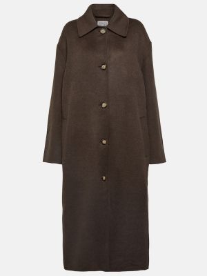 Cappotto di lana Toteme marrone