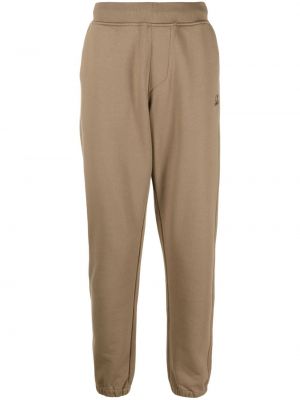 Pantalon de joggings brodé en coton C.p. Company marron