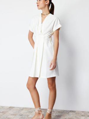 Pletena haljina Trendyol bijela