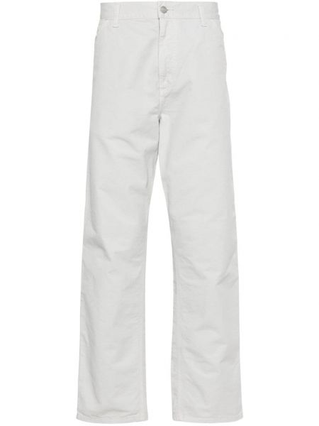 Rovné kalhoty Carhartt Wip šedé