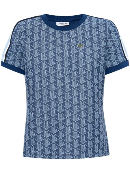 Jacquard t-shirt Lacoste blå