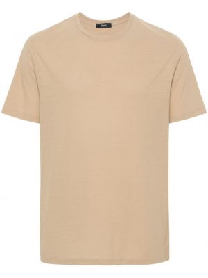 Bavlněné tričko s kulatým výstřihem Herno