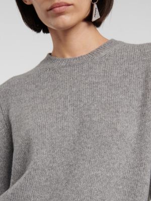 Vlnený sveter Prada sivá