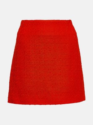 Vunena mini suknja Blazé Milano crvena