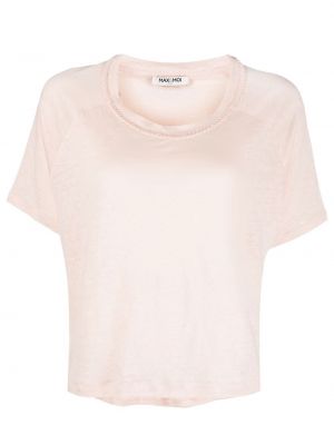 T-shirt con scollo tondo Max & Moi rosa