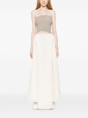 Vlněné dlouhá sukně Marc Le Bihan bílé