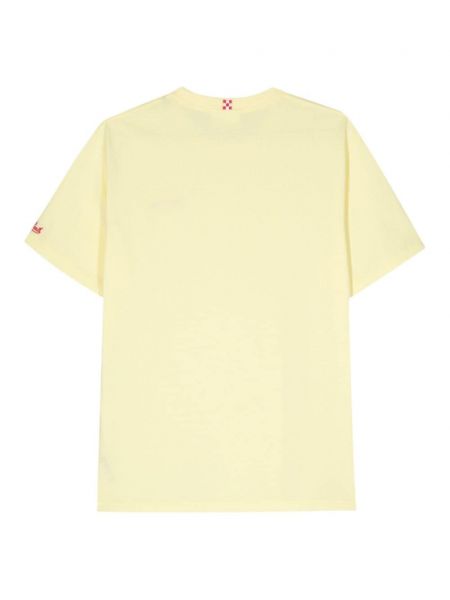 Medvilninis marškinėliai Mc2 Saint Barth geltona