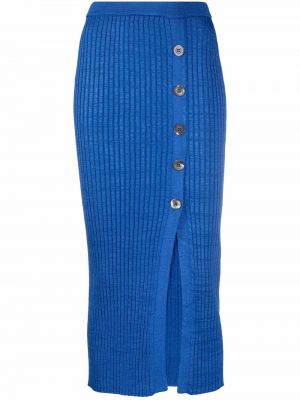 Приталенная юбка Semicouture, синий