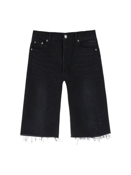 Szorty jeansowe Saint Laurent czarne