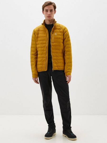 Утепленная джинсовая куртка Haglöfs желтая
