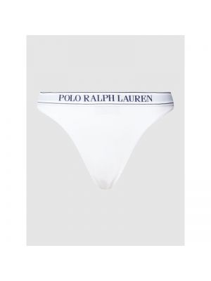 Stringi z elastycznym pasem Polo Ralph Lauren - Biały