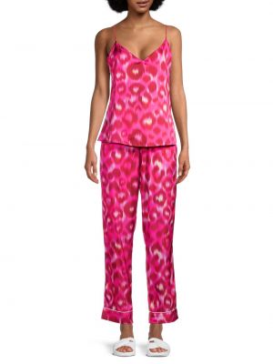 Леопардовая пижама с принтом Averie Sleep розовая