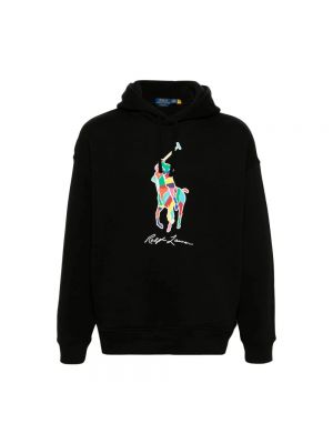 Fleece hoodie Ralph Lauren schwarz