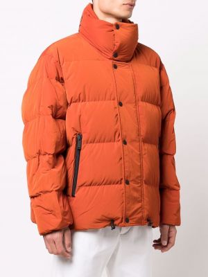 Péřová bunda s potiskem Dsquared2 oranžová