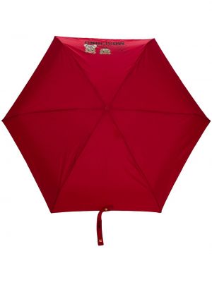 Parapluie à imprimé Moschino rouge