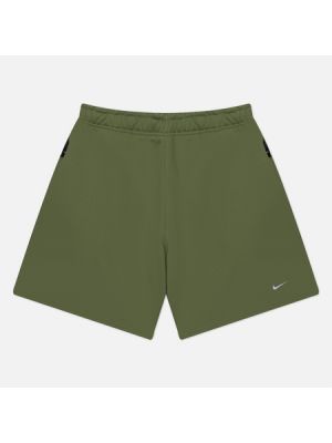 Флисовые шорты Nike зеленые