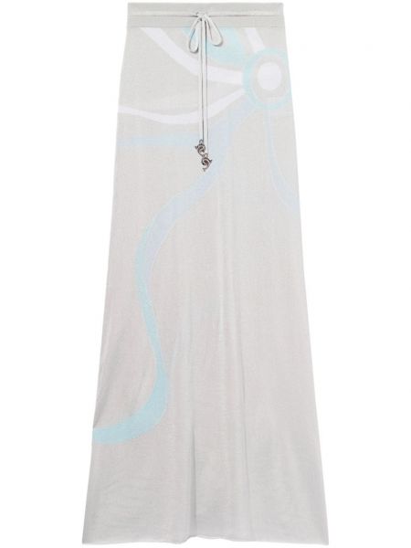 Jacquard maxi hame Pucci harmaa