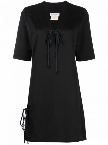 Šaty Yves Saint Laurent Pre-owned, černá