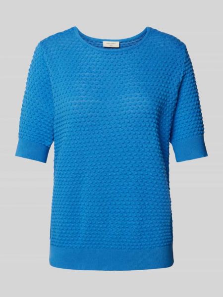 Dzianinowy sweter Free/quent niebieski