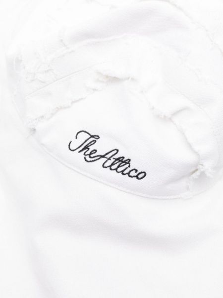 Haftowana czapka The Attico biała
