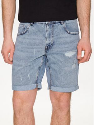 Shorts en jean slim Redefined Rebel bleu