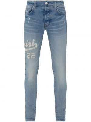 Jeans skinny avec applique Amiri bleu
