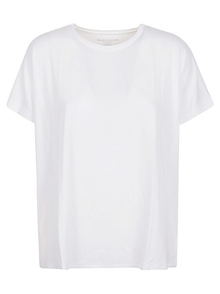 T-shirt in viscosa oversize Majestic bianco