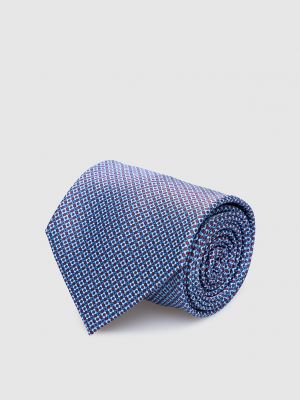 Синя шовкова краватка Stefano Ricci