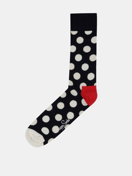 Bodkované ponožky Happy Socks čierna