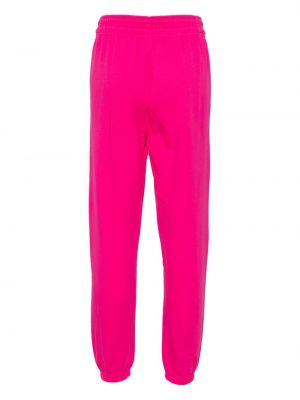 Spodnie sportowe bawełniane Adidas By Stella Mccartney różowe