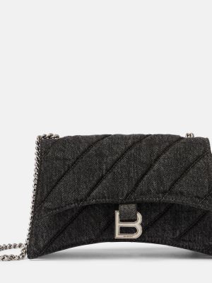 Ватирано памучно колие Balenciaga черно