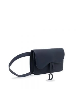 Cinturón de cuero Dior Vintage negro