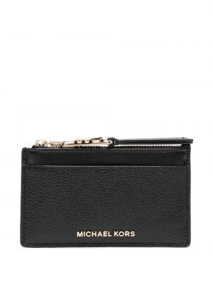 Kožená pruhovaná peněženka Michael Michael Kors