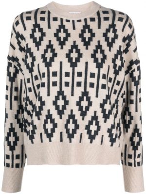 Volneni pulover iz žakarda Brunello Cucinelli